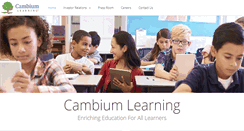 Desktop Screenshot of cambiumlearninggroup.com